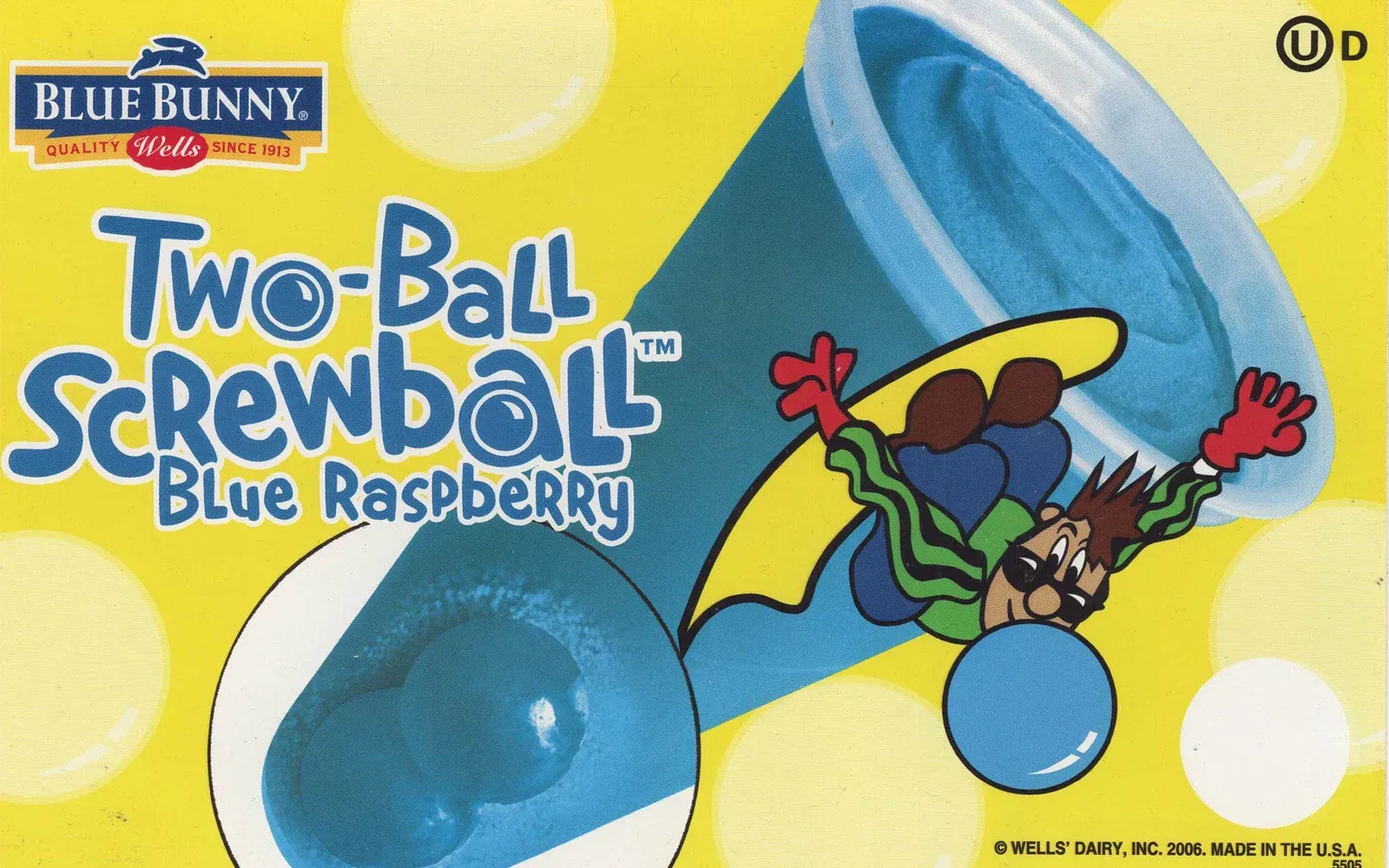 Two-Ball Screwball Blue Raspberry